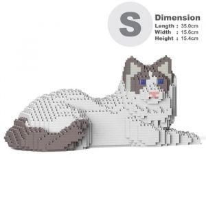 Blocs de construction - JEKCA - Chat Ragdoll - 1330 pi&egrave;ces - Plastique - 14 ans et plus