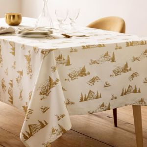 Nappe polycoton CHALOR - jaune dor&eacute;