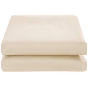 De Witte Lietaer Bumblebee Drap Housse Percale Luxe, Coton, Beige Sand, 160x200x30 cm