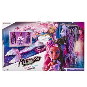 Mga entertainment Mermaze Mermaidz Fashion Fins - MORRA – Poupée mannequin personnalisable avec des queues à assortir, 1 nageoire avec changement de couleur, du maquillage & 1 couleur de cheveux surprise – Dès 4 ans