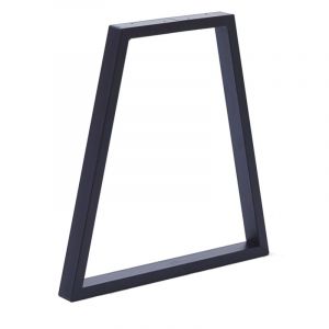 Image de Mottez Lot de 2 pieds pour meuble triangulaire à visser acier mat noir, 71 cm