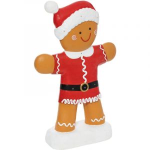 D&eacute;co lumineuse Personnage Pain d'&eacute;pice 9 LED Blanc chaud H 92 cm