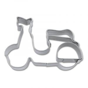 Staedter Moteur Scooter gaufrage Cookie Cutter, Argent, 5.5 cm
