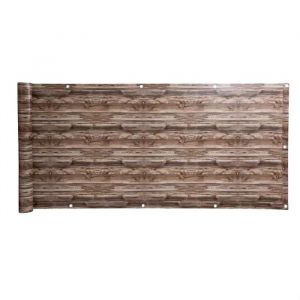 Estexo - Brise vue jardin balcon en pvc 6 m optique de bois 2 / 90x600 cm