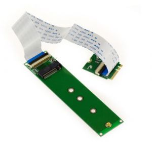 Kalea Informatique Adaptateur Riser M2 M Key vers M.2 E A Key Longueur 20cm