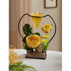 Flair Photophore Rose IGEA Jaune