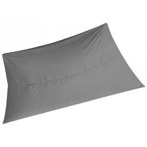 Voile d'ombrage rectangulaire 3x4m gris foncé