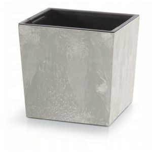 Prosperplast - Pot de fleurs carré bas urbi DURS240LE Béton