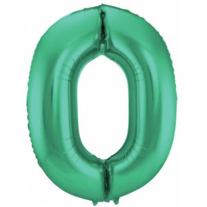 Ballon All ini Vert Métallique Chiffre 86 Cm Chiffre 7 Neuf