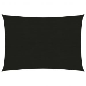 VidaXL Voile d'ombrage 160 g/m² Noir 3,5x5 m PEHD