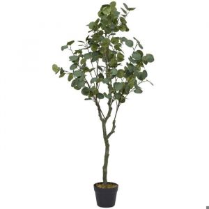 The home deco factory HOME DECO FACTORY, HD0453, Plante Artificielle Eucalyptus 130 cm - Décoration Intérieure, Design Réaliste, Matériaux Durables, Facile d'entretien, Idéale pour Salon, Bureau - Vert