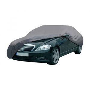 Dunlop Housse Voiture XL 534x178x120cm - Protection Intemp&eacute;ries & UV, Couleur Noire, R&eacute;sistante, Pour Stockage Longue Dur&eacute;e