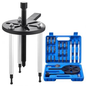 VEVOR Kit d'Extracteur de Roulements &agrave; 3 M&acirc;choires 21PCs, Kit d'Extraction de Roulements Internes et Externes sans Arbre Int&eacute;rieur, Multifonctionnel, avec &Eacute;tui de Rangement Portable Robuste, Atelier