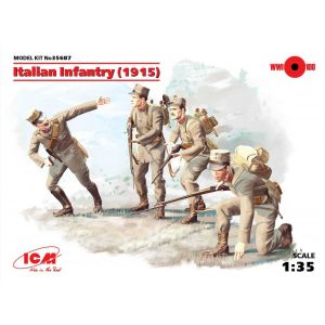 ICM Figurines Infanterie italienne (1915) (4 chiffres)- 1/35 - Figuri