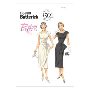 Butterick Patterns B5880 Patrons de Robes et Ceinture Blanc Tailles 34 à 42