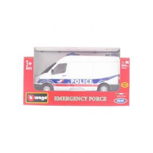 Bburago Modèle réduit camion de Police Emergency Force Echelle 1/50
