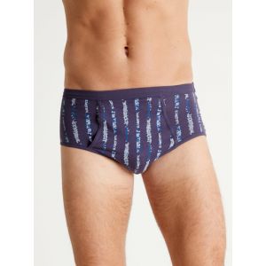 Lot de 4 slips hauts ouverts pur coton - Couleur 2XL, 3XL, 4XL, 5XL, 6XL, L, M, S, XL - Taille Bleu