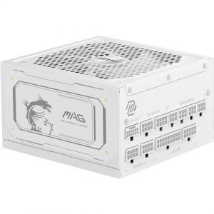 MSI Fuente de Alimentaci&oacute;n 1000W 80 Plus Gold MAG A1000GL Modular Blanca ATX 3.1