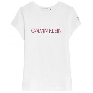 Calvin Klein Jeans T-shirt à Manches Courtes Institutional Slim 10 Years Bright White