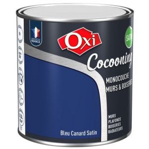 Oxi Owatrol - Peinture d'intérieur monocouche pour murs & boiseries cocooning murs & boiseries satin Bleu Canard 2.5 litres - Bleu Canard