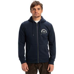 Image de Quiksilver Graphic - Sweat &agrave; capuche zipp&eacute; pour Homme Noir - Taille XXL