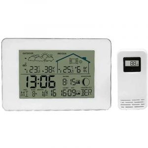 None Station m&eacute;t&eacute;o avec sonde ext&eacute;rieure Thermom&egrave;tre hygrom&egrave;tre