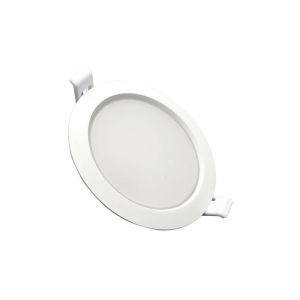 Silamp Downlight Dalle LED Plate Ronde BLANC 10W &Oslash;115mm - Blanc Froid 6000K - 8000K