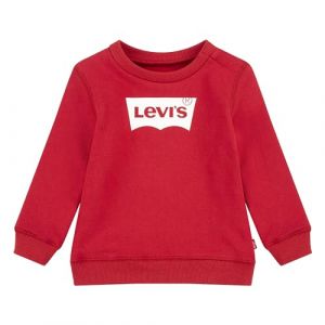 Levi's Kids Batwing Crewneck Sweatshirt B&eacute;b&eacute; Gar&ccedil;on Red/White 9 Mois