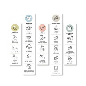 Autocollants repositionnables - Mes Petites Séquences - Ma routine du matin - LES BELLES COMBINES