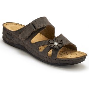 Mules fantaisie &agrave; patte scratch femme P&eacute;diconfort