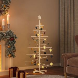 VidaXL Arbre de Noël en bois pour décoration 150 cm bois massif de pin n/a