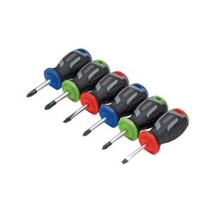 Set, assortiment de 6 tournevis courts compactes tom pouce stubby - Draper Tools