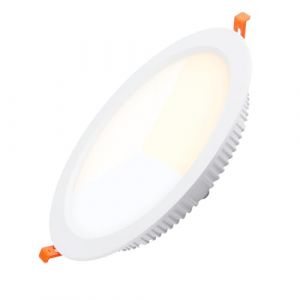 Downlight encastr&eacute; plafond circulaire LED 25W CCT &Oslash;190 mm