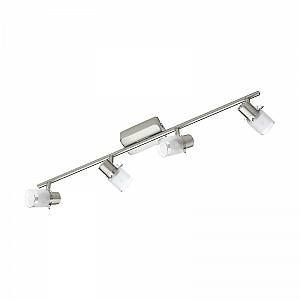 Eglo Applique Murale 4 spots ORVIETO 1 4X3,3W Nickel mat - LIGHTING - 93704