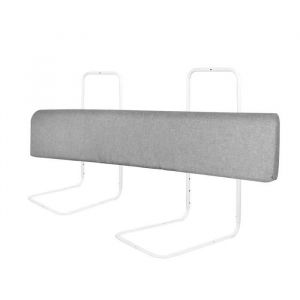 Yuenfong Barrière De Lit De 100 Cm, Protection Anti-Chute Pour Enfant - 5 Trous Réglable En Hauteur, Gris