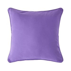 HOMESCAPES Housse de Coussin Uni Violet en 100% Coton, Housse de Coussin 60x60 cm (HOMESCAPES, neuf)
