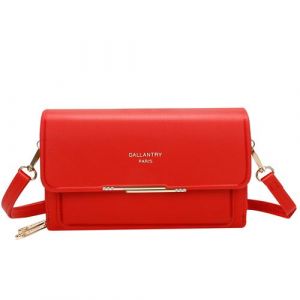 Pochette Bandouli&egrave;re en Similicuir pour Femme Gallantry Rouge