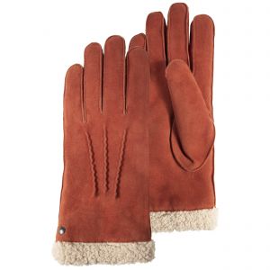 Isotoner Gants Cuir femme Mandarine
