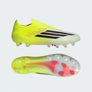 Adidas F50 Elite Laceless Ag Born For Goals - Jaune/noir/lucid Red - Herbe Synth&eacute;tique (Ag), pointure 42⅔ - ['Jaune'] - Taille 42⅔