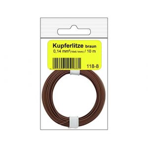 Donau Elektronik FIL DE CÂBLAGE 118-8 1 X 0.14 MM² MARRON 10 M