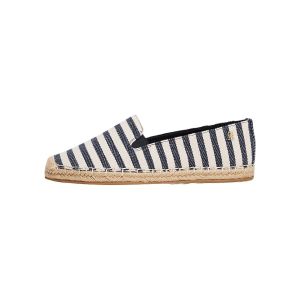Tommy Hilfiger Espadrilles Femme Nautical Stripe avec Logo, Multicolore (Space Blue Itacha Stripes), 36