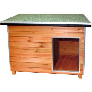 Cemonjardin Niche pour chien en bois à toit droit, Roméo