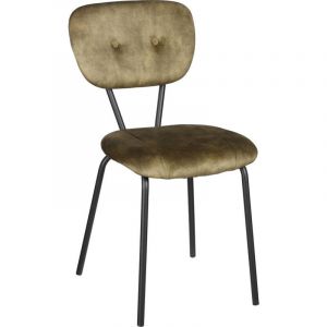 Mica Decorations Chaise, Chaise de salle à manger Monroe, Tissu Adore, Vert