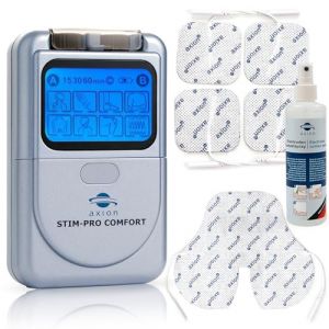 Axion 2 Kanal Tens Gerät Stim-Pro Comfort mit Reinigungsspray und Nackenelektrode