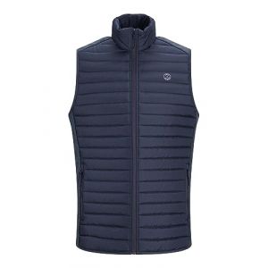 Jack & Jones JJEMULTI Bodywarmer Collar PS Gilet matelassé, Blazer Bleu Marine, XXXXXXL Homme