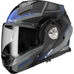 Ls2 Casque moto modulable ADVANT X SPECTRUM Black Titanium Blue, XXXL
