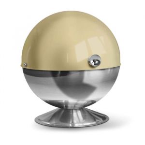 Sucrier en forme de boule avec couvercle Zucchero Acier inoxydable Beige