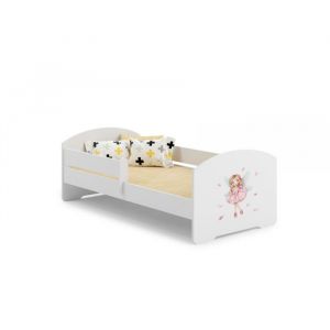Lit enfant LUK BAR 160x80 Fée rose avec matelas