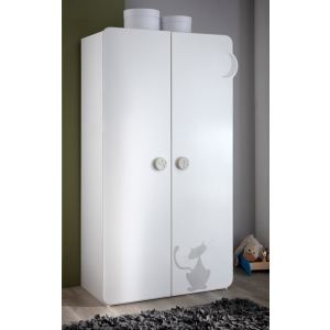 Image de Demeyere Armoire 2 portes Kitty 106 x 185 x 57 cm