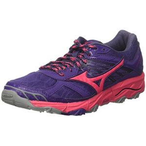 Image de Mizuno Wave Mujin 4 Wos, Chaussures de Running Femme, Multicolore (Mulberrypurple/Azalea/Graystone 62), 41 EU